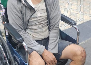metrodeli/bry DITEMBAK: Pelaku berinisial NL (35) warga Jalan Tempur, Kelurahan Kenanga Baru, Kecamatan Percut Seituan ditembak Polsek Medan Area di bagian kaki kanan, Selasa,25 Februari 2025.