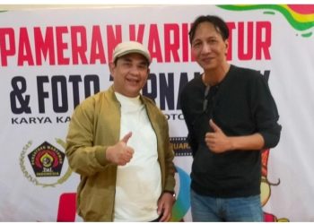 Ketua Umum PWI Pusat Zulmansyah Sekedang dan Austin Tumengkol yang ditunjuk sebagai Plt Ketua PWI Sumut