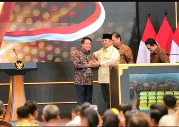 metrodeli/istimewa DIRESMIKAN: Presiden RI Prabowo Subianto meresmikan langsung layanan Bank Emas dari PT Bank Syariah Indonesia Tbk (BSI) resmi hadir di Indonesia di Gade Tower Jakarta, Rabu, 26 Februari 2025.