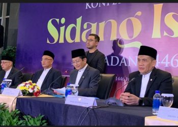 metrodeli/ istimewa SIDANG ISBAT : Konferensi pers Sidang Isbat penetapan awal Ramadhan 1446 Hijriyah atau 2025, di kantor Kemenag, MH Thamrin, Jakarta Pusat, Jumat (28/2/2025).(KOMPAS.com/FIRDA JANATI)