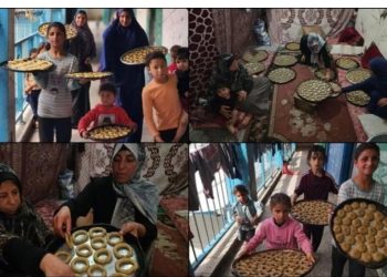 metrodeli/istimewa ilustrasi anak-anak Palestina tetap memiliki semangat merayakan Idul Fitri di tengah serangan dan blokade bantuan Israel yang membuat ancaman kelaparan menjadi nyata di Jalur Gaza. /ANTARA/Anadolu/py