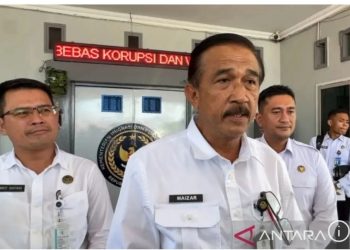 metrodeli/istimewa KETERANGAN: Kepala Kanwil Ditjen PAS Riau, Maizar ketika memberikan keterangan terkait video dugaan narapidana dugem di sel tahan. ANTARA/Annisa Firdausi.