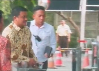 metrodeli/istimewa SAMBANGI : Gubsu M Bobby Nasution tiba-tiba menyambangi Gedung Merah Putih Komisi Pemberantasan Korupsi (KPK), Jalan Kuningan Persada Kav 4, Setiabudi, Jakarta Selatan, Senin, 28 April 2025.