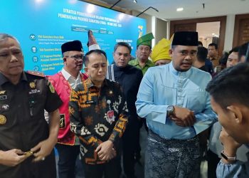 Gubsu M Bobby Afif Nasution kepada Analisa ketika diwawancarai usai membuka Musrenbang RPJMD 2025-2029 RKPD 206 Pemprovsu di Aula Raja Inal Kantor Gubsu, kemarin.