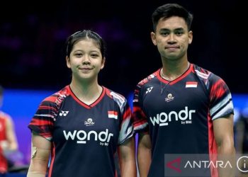 metrodeli/istimewa JUARA : Pebulu tangkis ganda campuran Indonesia Jafar Hidayatullah/Felisha Nathaniel Pasaribu menjadi jawara Taiwan Open 2025. Dalam laga final yang berlangsung di Taipei Arena, Taipei, Minggu 11 Mei 2025, Jafar/Felisha mengakhiri drama pertandingan bertajuk "All Indonesian Final" menghadapi Dejan Ferdinansyah/Siti Fadia Silva Ramadhanti. ANTARA/HO-X/@INABadminton/pri.