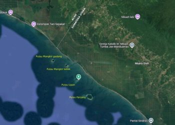 metrodeli/istimewa Tangkapan layar google seputar empat pulau.