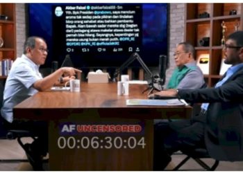 metrodeli/istimewa Tangkapan layar podcast Faizal Akbar Uncensored bersama Said Didu dan Nasir Djamil/Repro