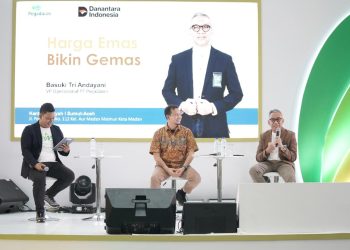metrodeli/istimewa LITERASI: Acara seminar bertajuk “Literasi Keuangan dan Investasi Emas” yang digelar di Plaza Medan Fair, Jumat 24 Oktober 2025.