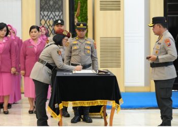 metrodeli/istimewa Kapolda Sumut Irjen Whisnu HF Lantik Kombes Pol Kristinattara Wahyuningrum jadi Direktur Reserse PPA dan PPO Poldasu, belum lama ini
