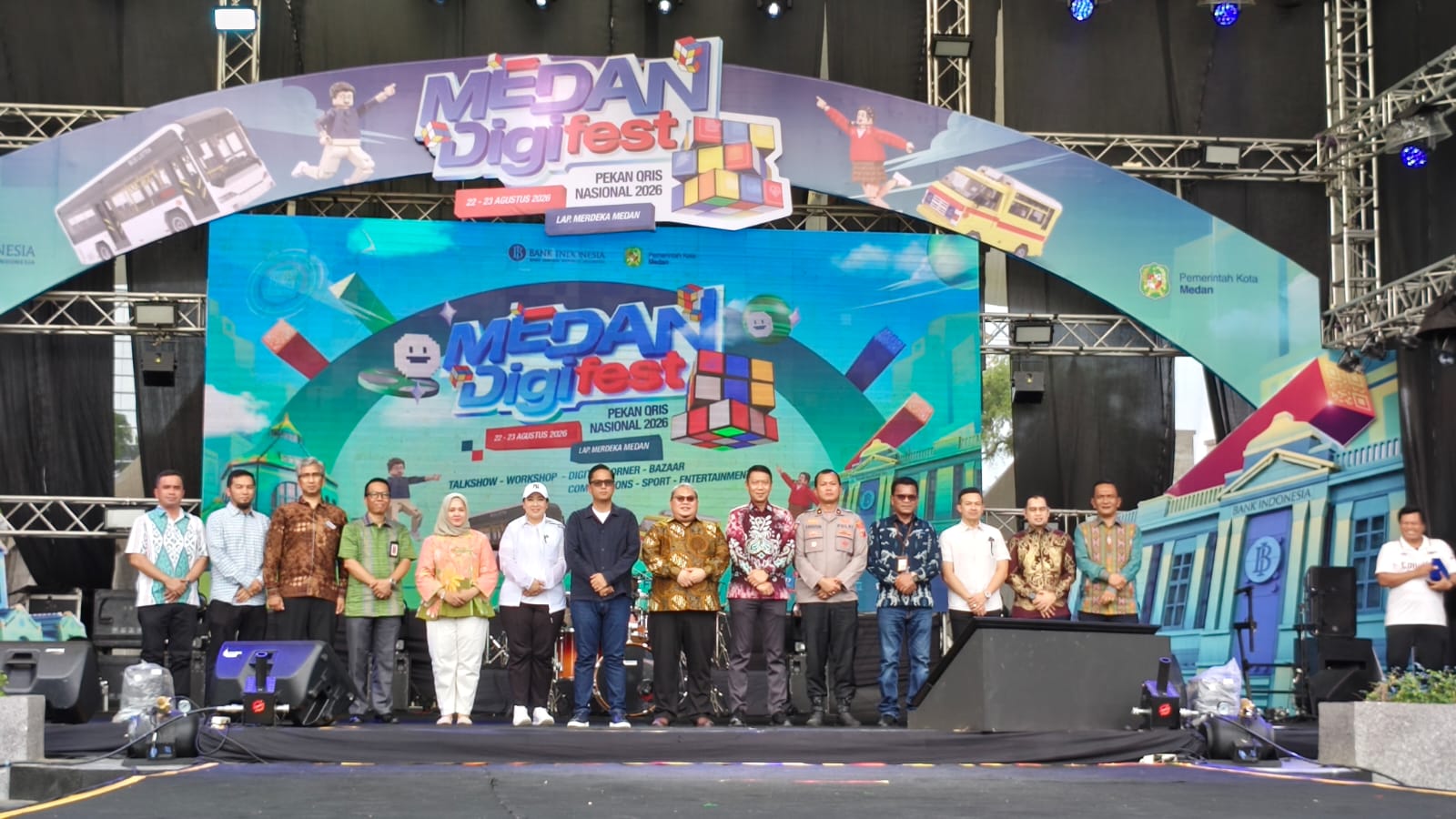 metrodeli/istimewa DIGIFEST: Pekan QRIS Nasional (PQN) Medan DigiFest 2026 resmi digelar di Lapangan Merdeka Medan, Sabtu 22 Agustus 2026.
