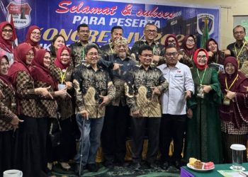 metrodeli/istimewa AKLAMASI : Ir Malik Assalalih Harahap terpilih secara aklamasi sebagai Ketua Umum DPP Ikatan Alumni (IKA) SMAN-7 Medan dalam Kongres IV yang digelar di Hotel Madani Medan, Minggu 2 Agustus 2026 pagi.