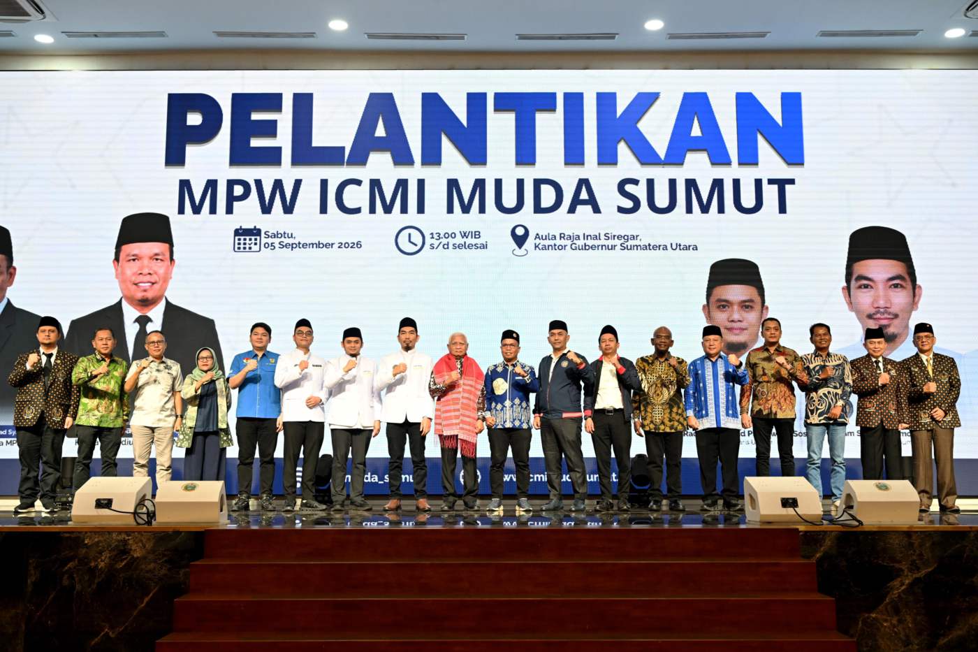 metrodeli/istimewa PELANTIKAN : Wakil Gubernur Sumatera Utara (Sumut) Surya, di dampingi OPD menghadiri pelantikan ICMI Muda Sumatera Utara di Aula Raja Inal Siregar lantai 2 Kantor Gubernur, Sabtu 5 Setember 2026.